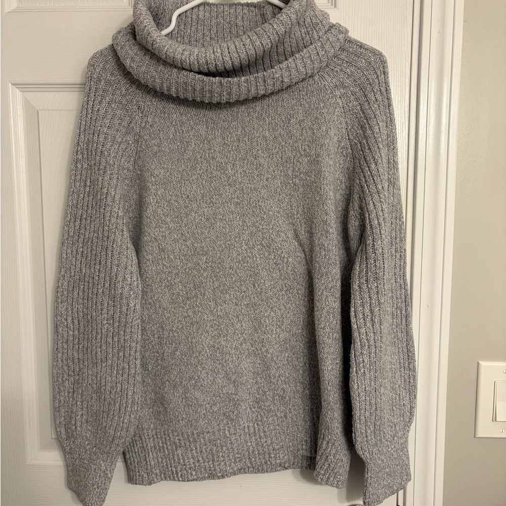 Nine West Gray Cowl Neck Sweater
